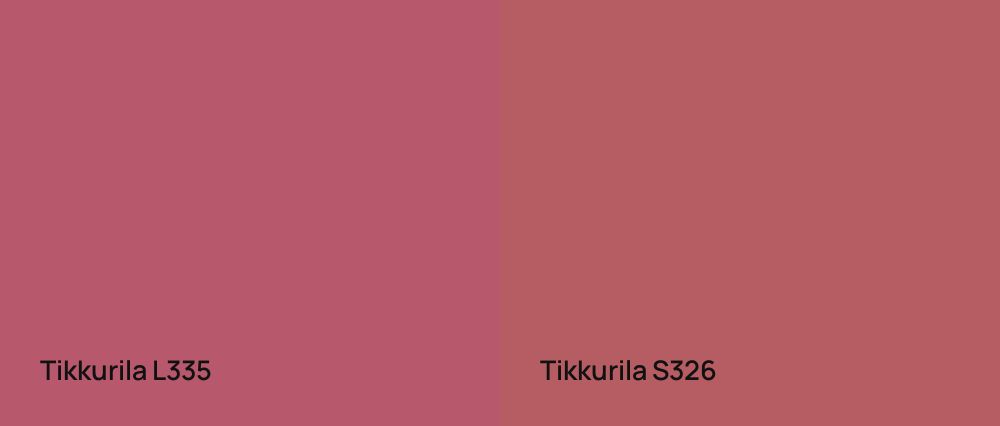 Tikkurila  L335 vs Tikkurila  S326