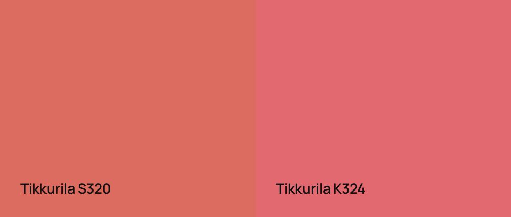 Tikkurila  S320 vs Tikkurila  K324