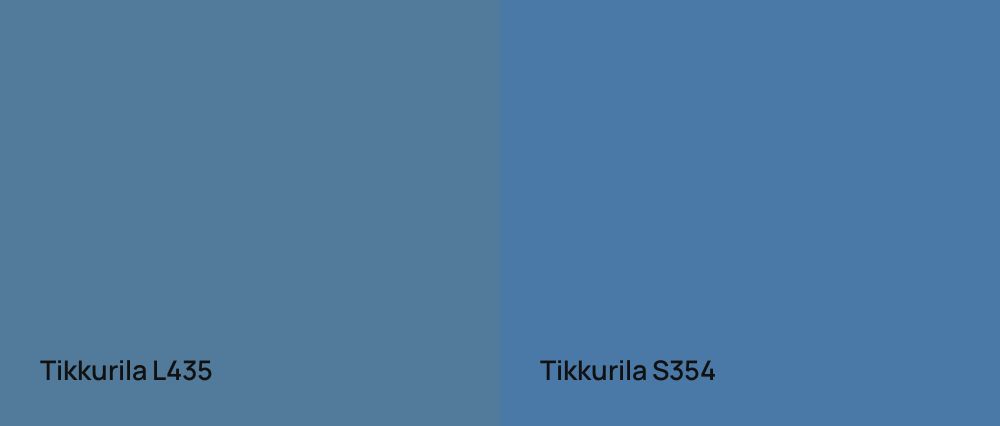 Tikkurila  L435 vs Tikkurila  S354