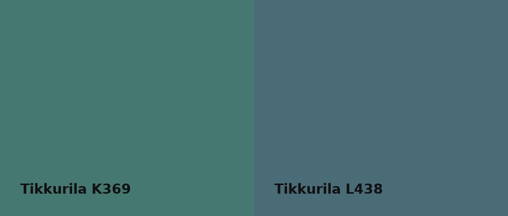 Tikkurila  K369 vs Tikkurila  L438