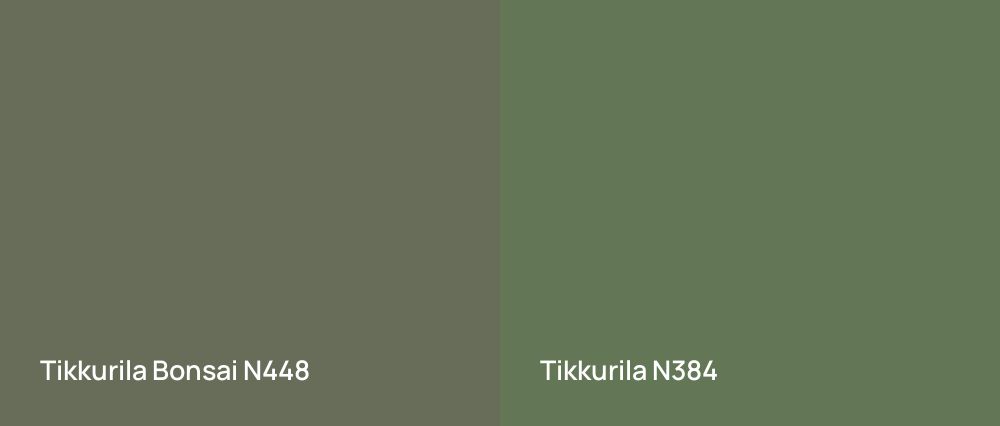 Tikkurila Bonsai N448 vs Tikkurila  N384