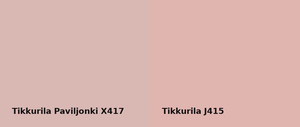 Tikkurila Paviljonki X417 vs Tikkurila  J415