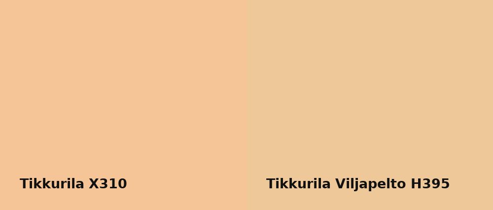 Tikkurila  X310 vs Tikkurila Viljapelto H395