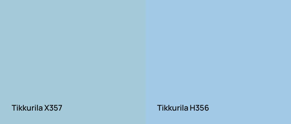 Tikkurila  X357 vs Tikkurila  H356