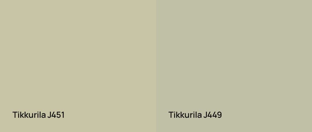 Tikkurila  J451 vs Tikkurila  J449