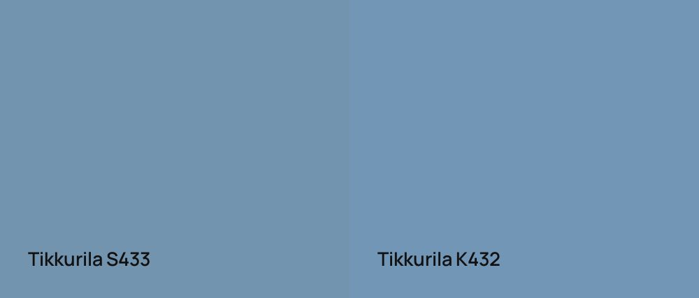 Tikkurila  S433 vs Tikkurila  K432