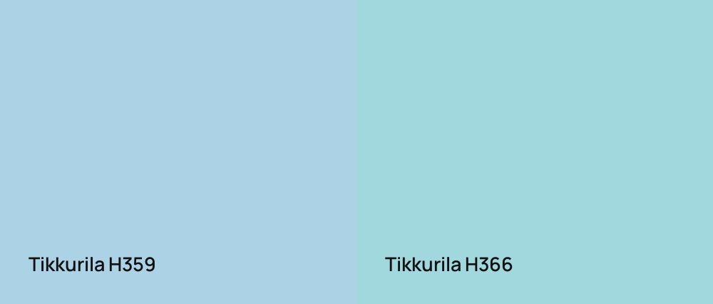 Tikkurila  H359 vs Tikkurila  H366