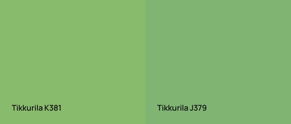 Tikkurila  K381 vs Tikkurila  J379
