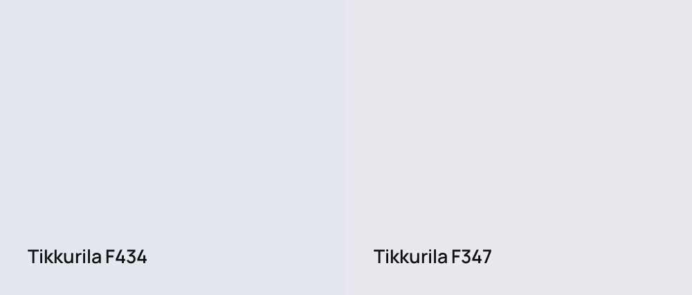 Tikkurila  F434 vs Tikkurila  F347