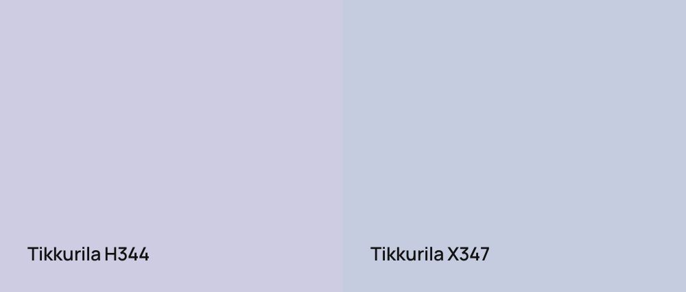 Tikkurila  H344 vs Tikkurila  X347
