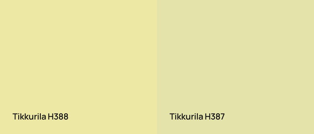 Tikkurila  H388 vs Tikkurila  H387
