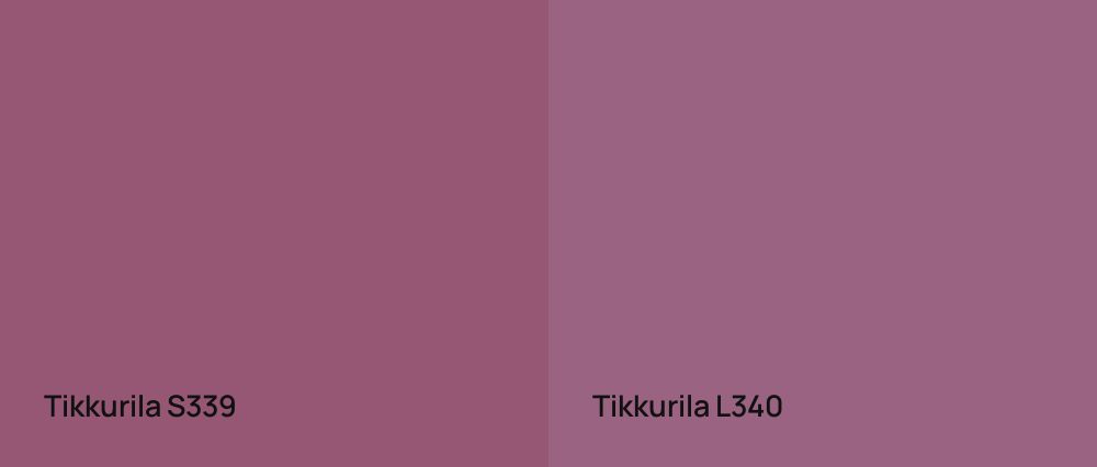 Tikkurila  S339 vs Tikkurila  L340