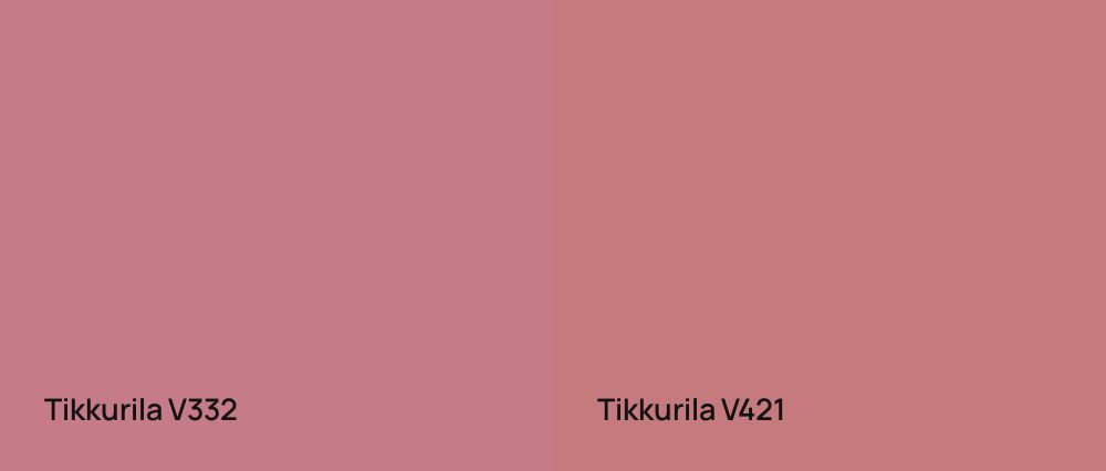 Tikkurila  V332 vs Tikkurila  V421