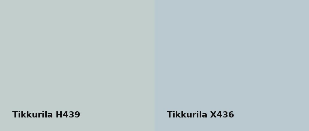 Tikkurila  H439 vs Tikkurila  X436