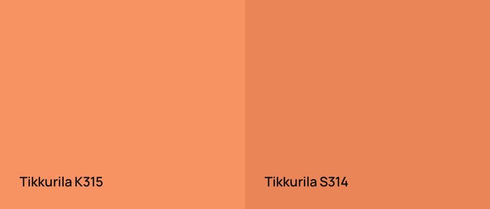 Tikkurila  K315 vs Tikkurila  S314