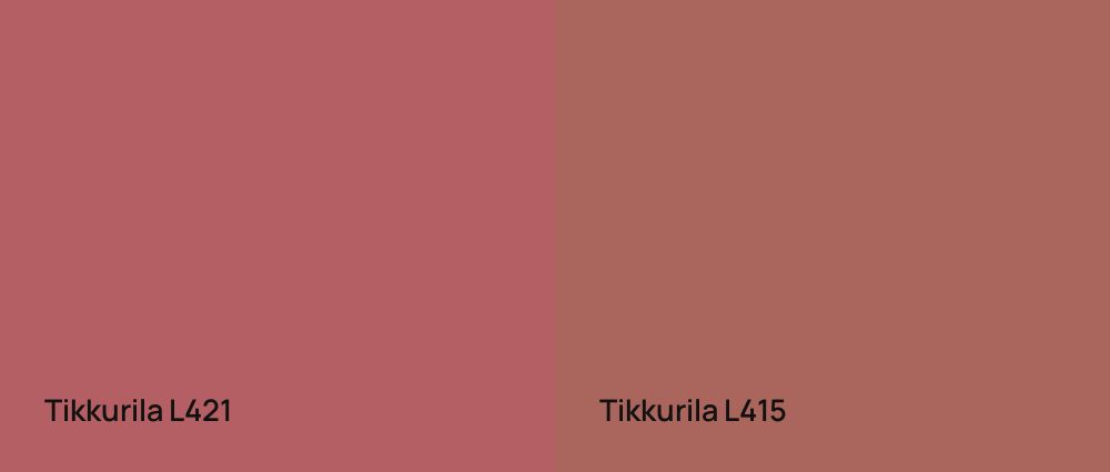 Tikkurila  L421 vs Tikkurila  L415