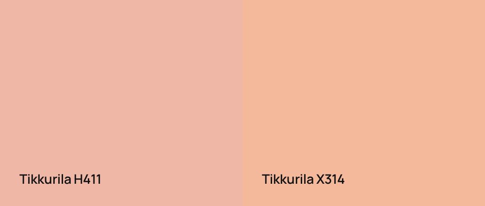 Tikkurila  H411 vs Tikkurila  X314