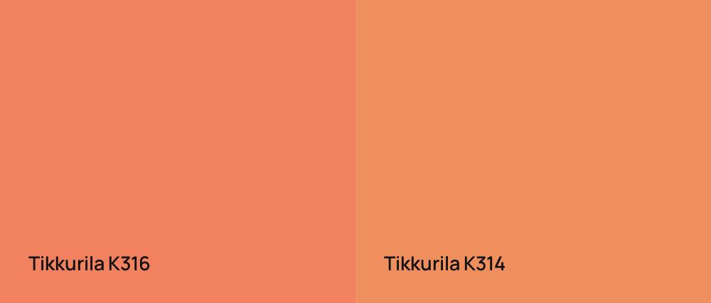Tikkurila  K316 vs Tikkurila  K314