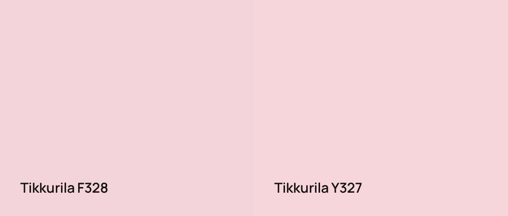Tikkurila  F328 vs Tikkurila  Y327