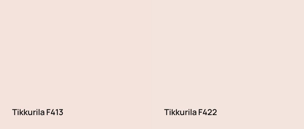 Tikkurila  F413 vs Tikkurila  F422