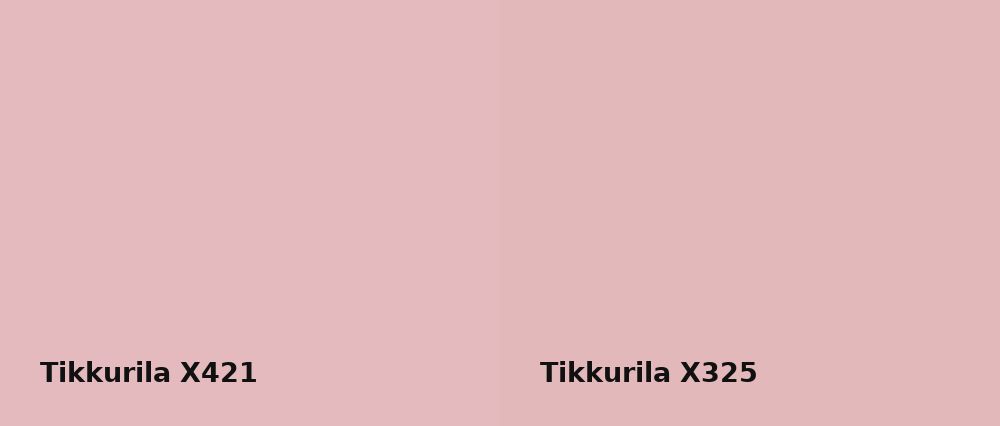 Tikkurila  X421 vs Tikkurila  X325