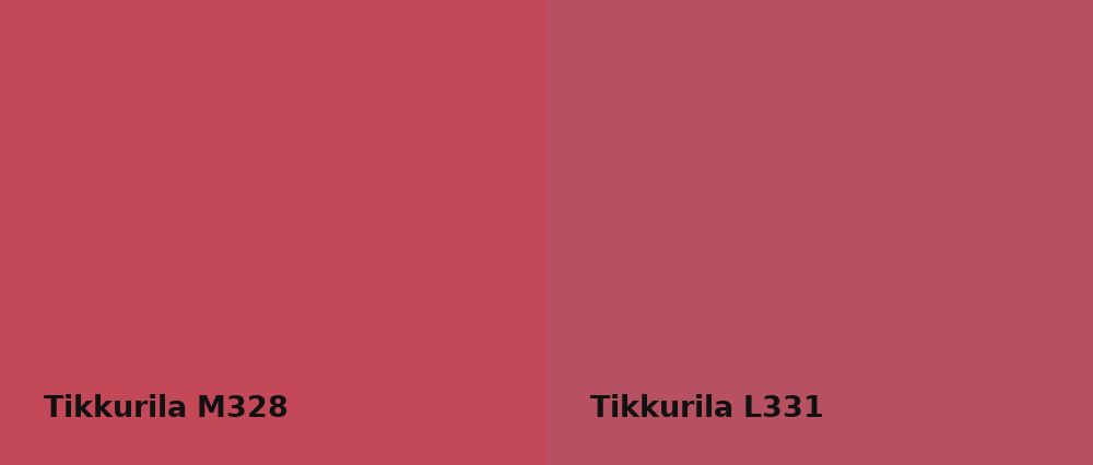 Tikkurila  M328 vs Tikkurila  L331