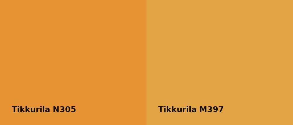 Tikkurila  N305 vs Tikkurila  M397