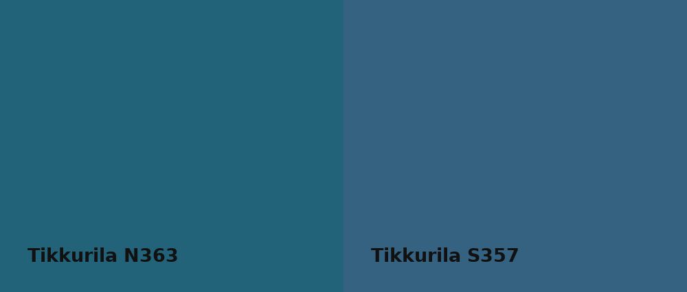 Tikkurila  N363 vs Tikkurila  S357