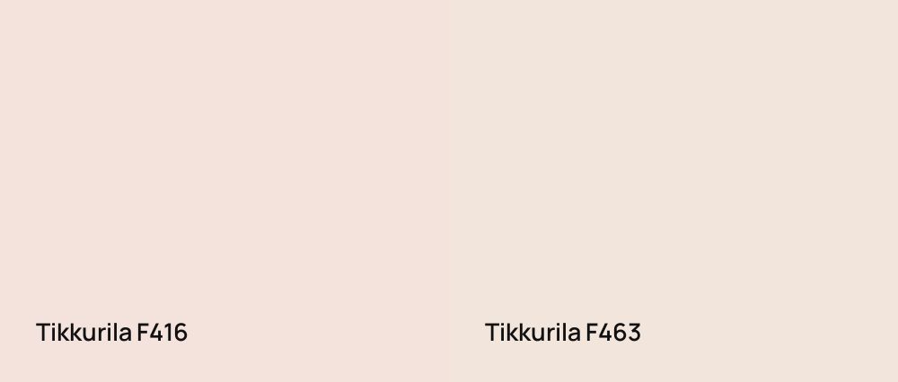 Tikkurila  F416 vs Tikkurila  F463