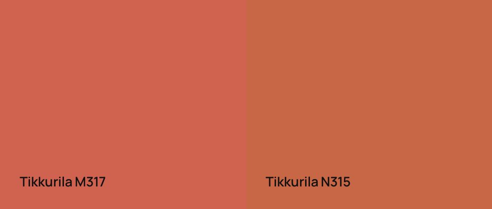 Tikkurila  M317 vs Tikkurila  N315