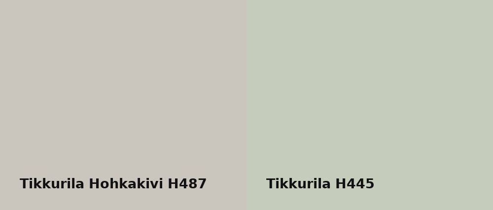 Tikkurila Hohkakivi H487 vs Tikkurila  H445