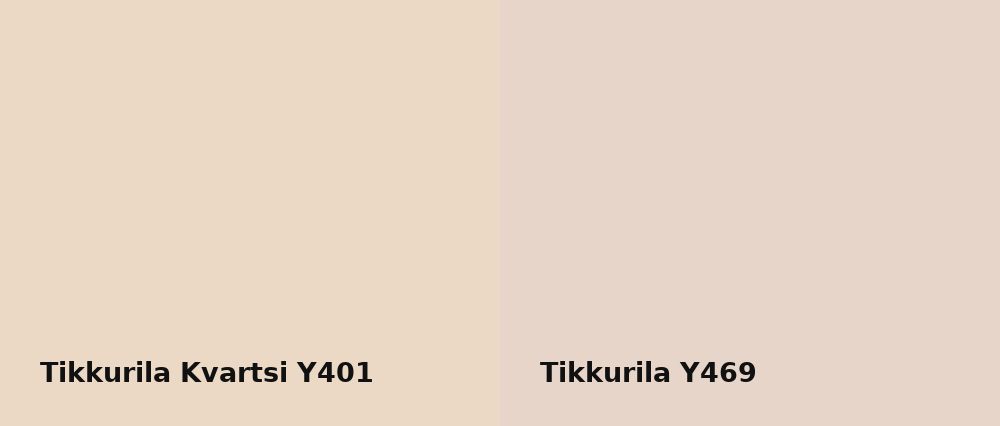 Tikkurila Kvartsi Y401 vs Tikkurila  Y469