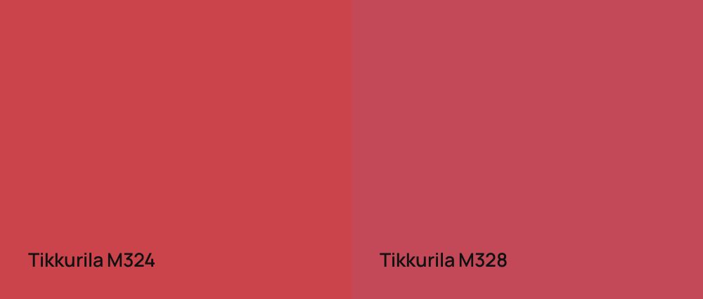 Tikkurila  M324 vs Tikkurila  M328