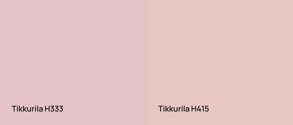 Tikkurila  H333 vs Tikkurila  H415
