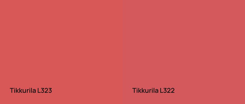 Tikkurila  L323 vs Tikkurila  L322