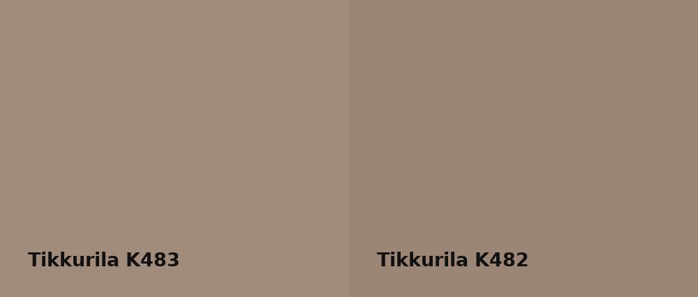 Tikkurila  K483 vs Tikkurila  K482