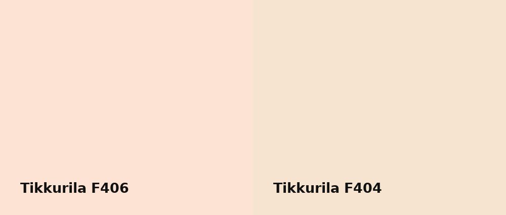 Tikkurila  F406 vs Tikkurila  F404