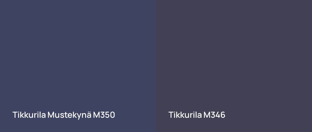 Tikkurila Mustekynä M350 vs Tikkurila  M346