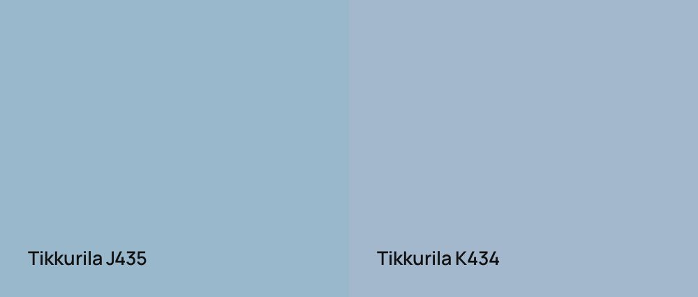 Tikkurila  J435 vs Tikkurila  K434