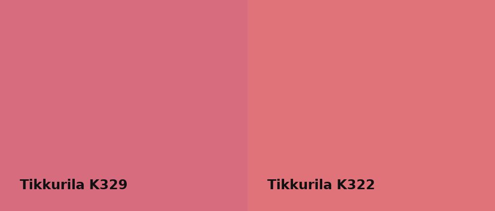 Tikkurila  K329 vs Tikkurila  K322