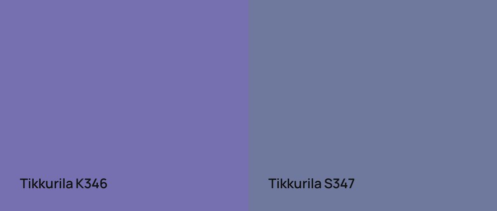 Tikkurila  K346 vs Tikkurila  S347