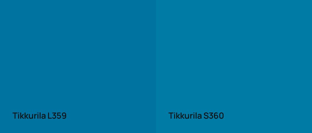 Tikkurila  L359 vs Tikkurila  S360