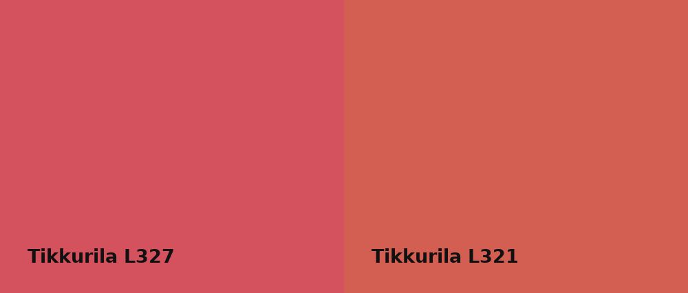 Tikkurila  L327 vs Tikkurila  L321