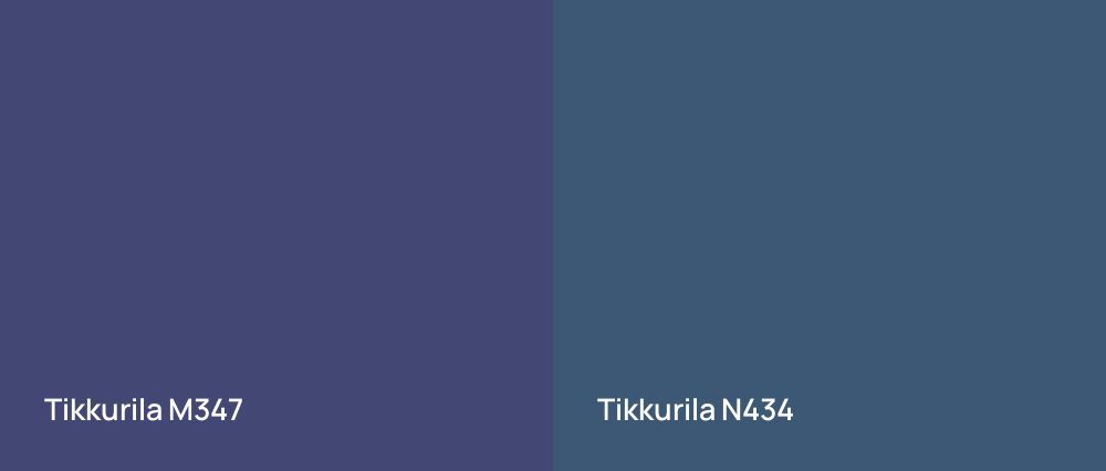 Tikkurila  M347 vs Tikkurila  N434