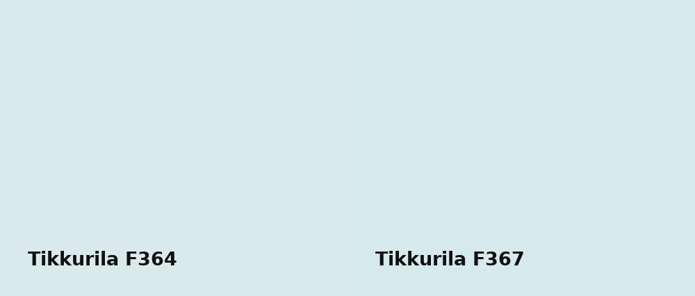Tikkurila  F364 vs Tikkurila  F367