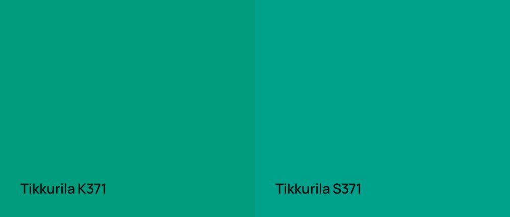 Tikkurila  K371 vs Tikkurila  S371