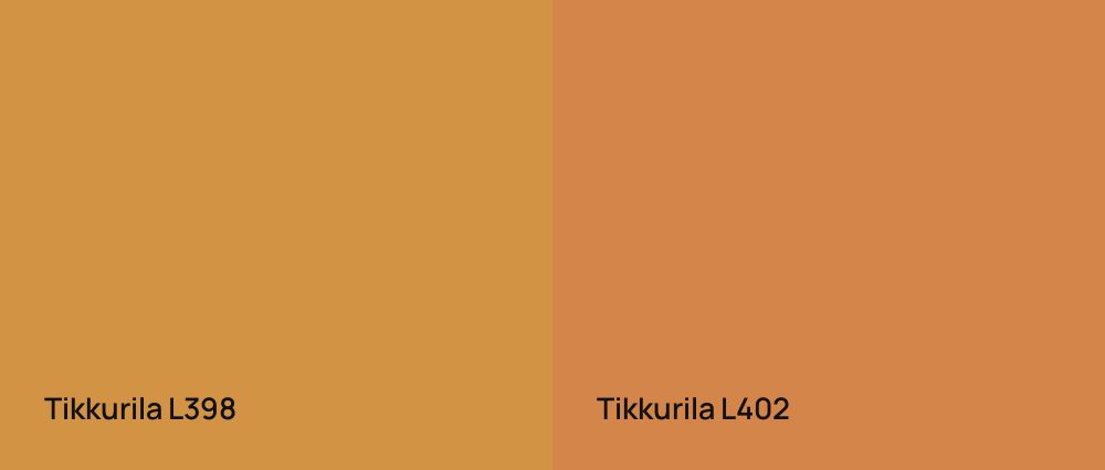 Tikkurila  L398 vs Tikkurila  L402