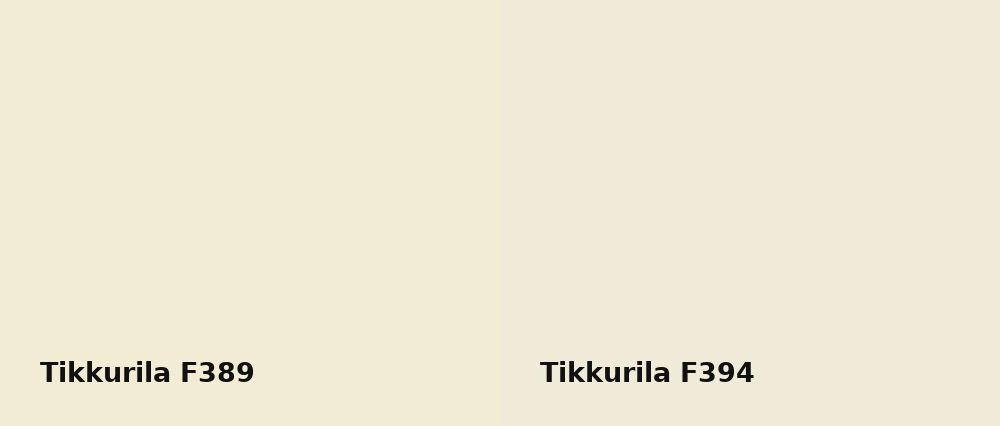 Tikkurila  F389 vs Tikkurila  F394