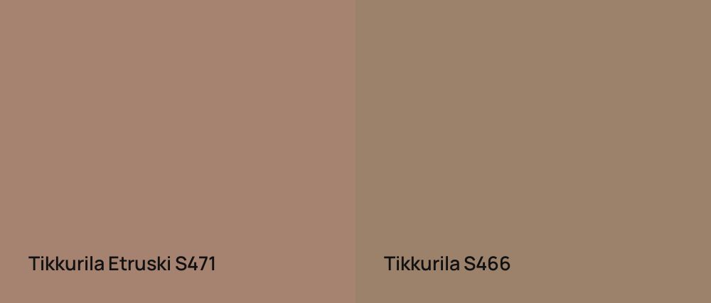 Tikkurila Etruski S471 vs Tikkurila  S466