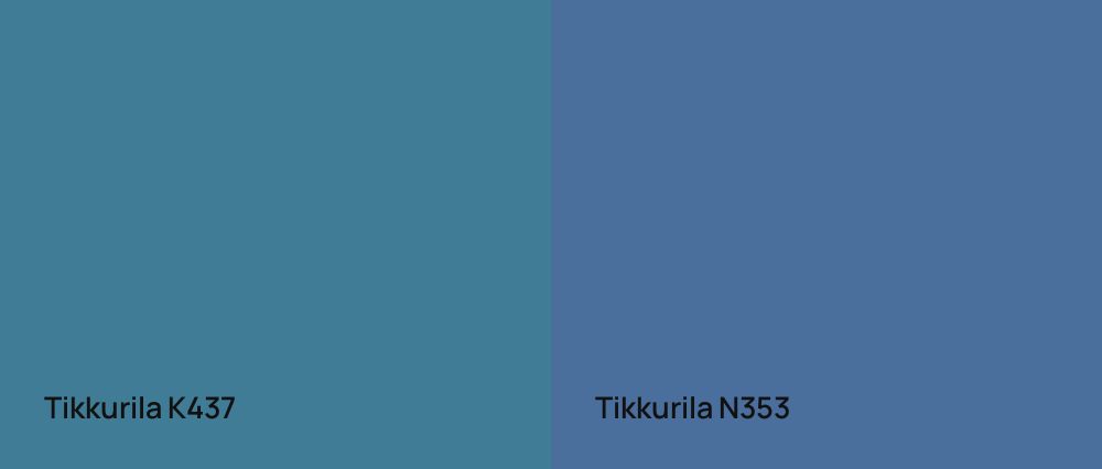 Tikkurila  K437 vs Tikkurila  N353